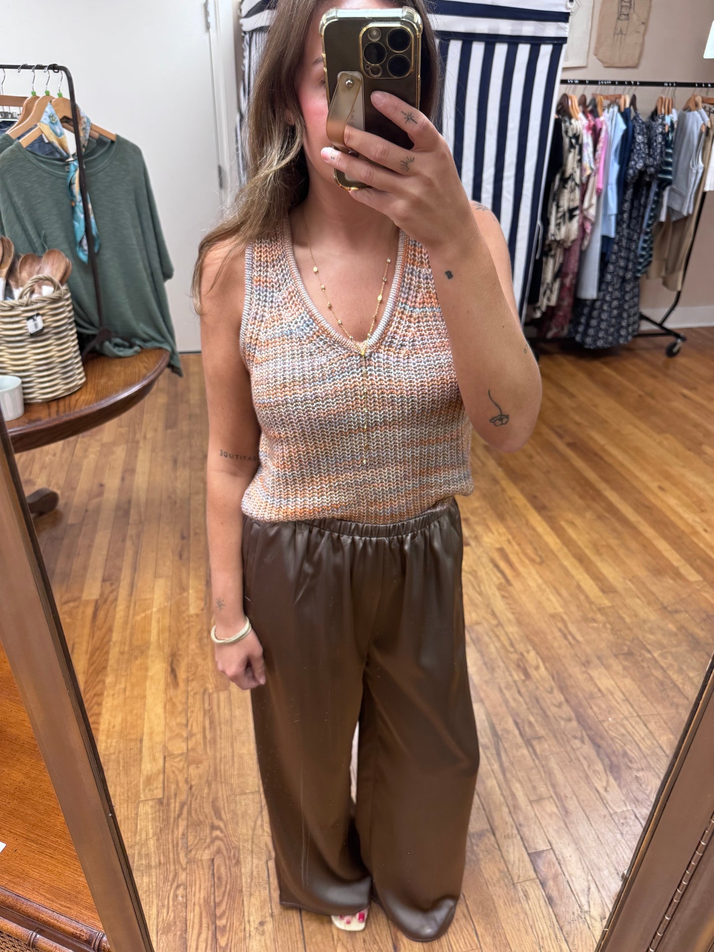Multicolored Knit Tank