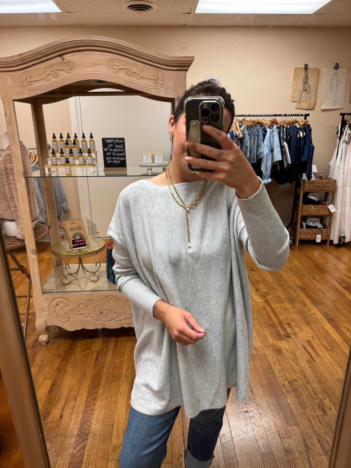 Heather Gray Tunic