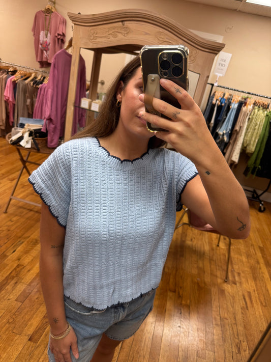 Sky Blue Sweater Vest