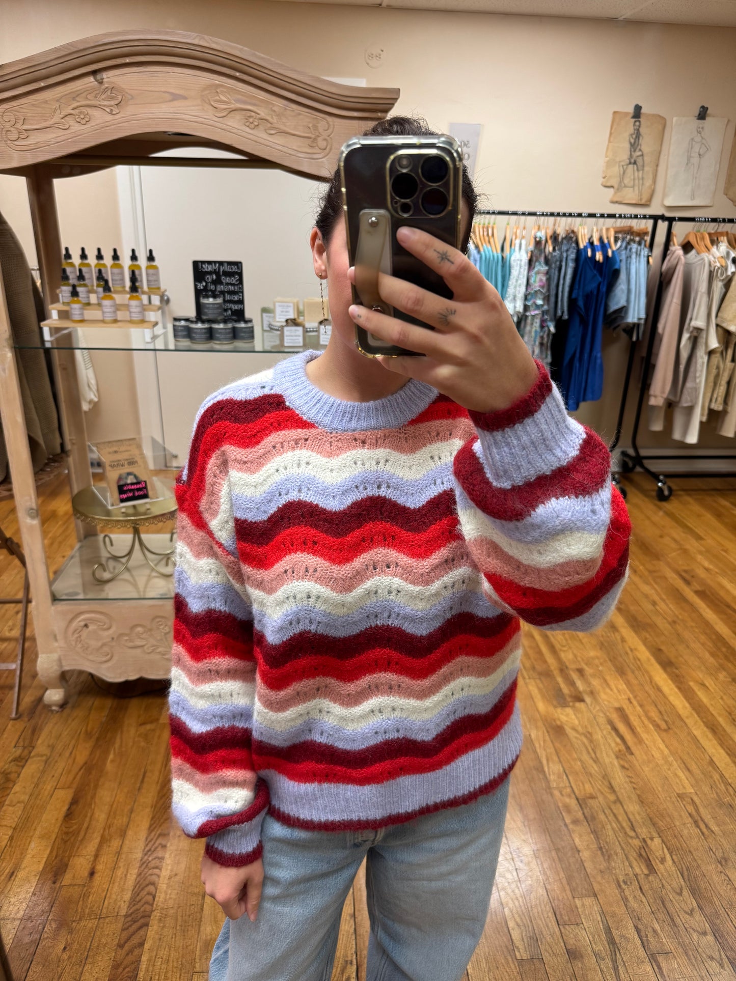 Doja Colorful Knit Sweater