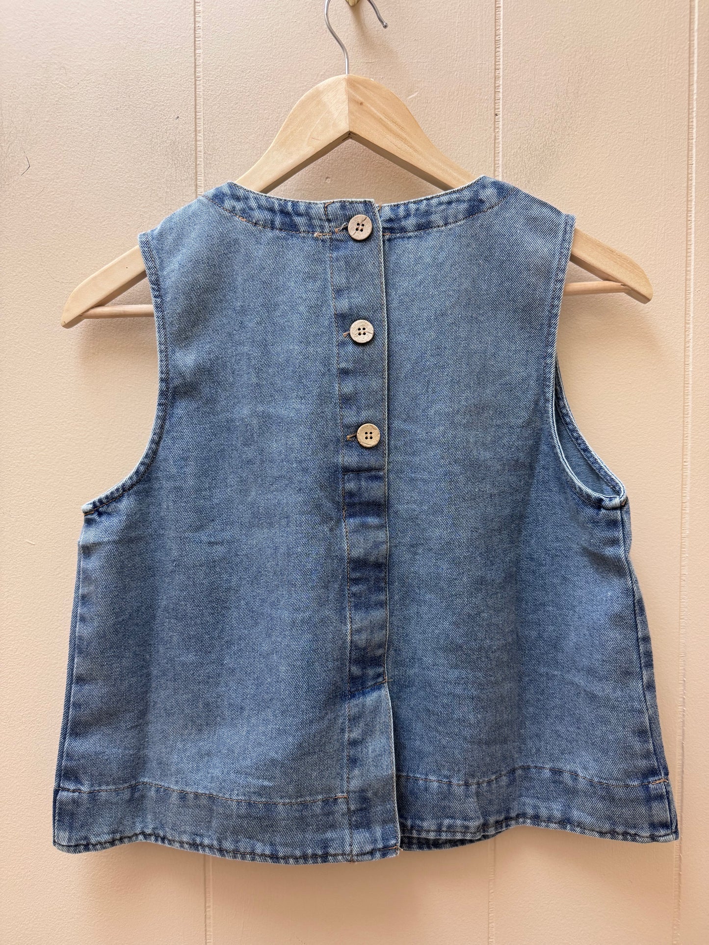 Denim Cropped Tank