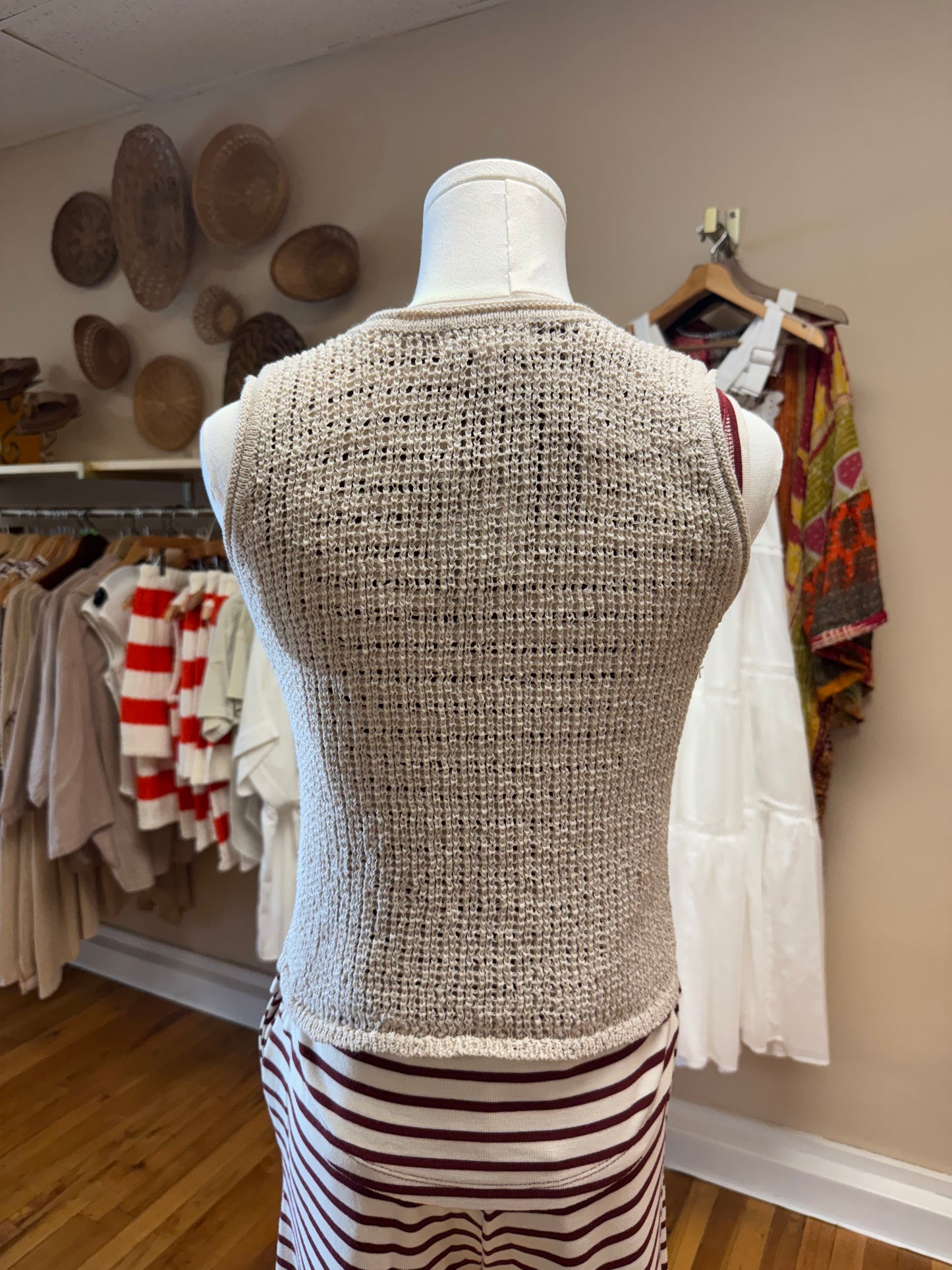 Crochet Knit Vest