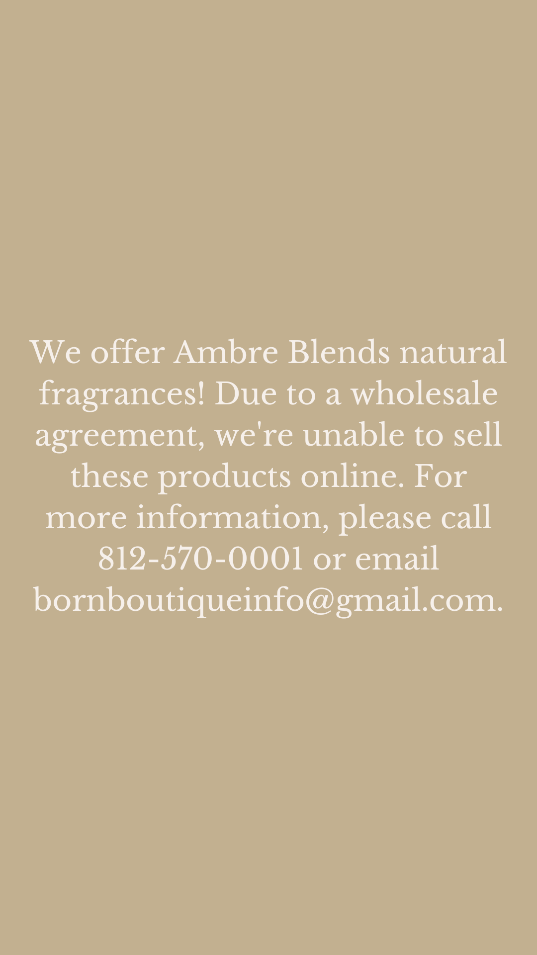 Ambre Blends Natural Fragrances