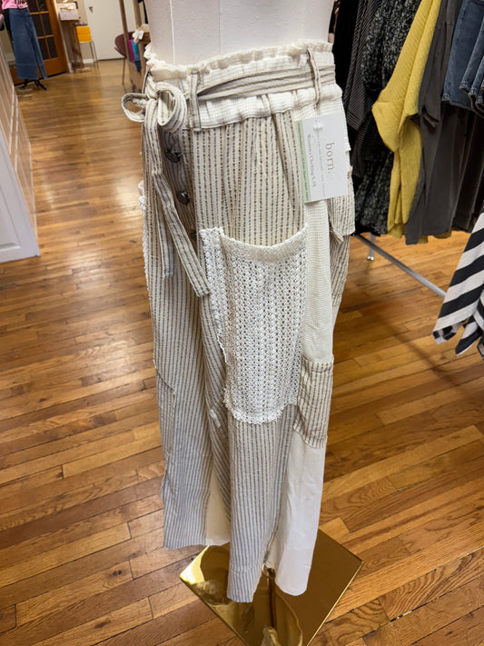 Sand Striped Cargo Pants