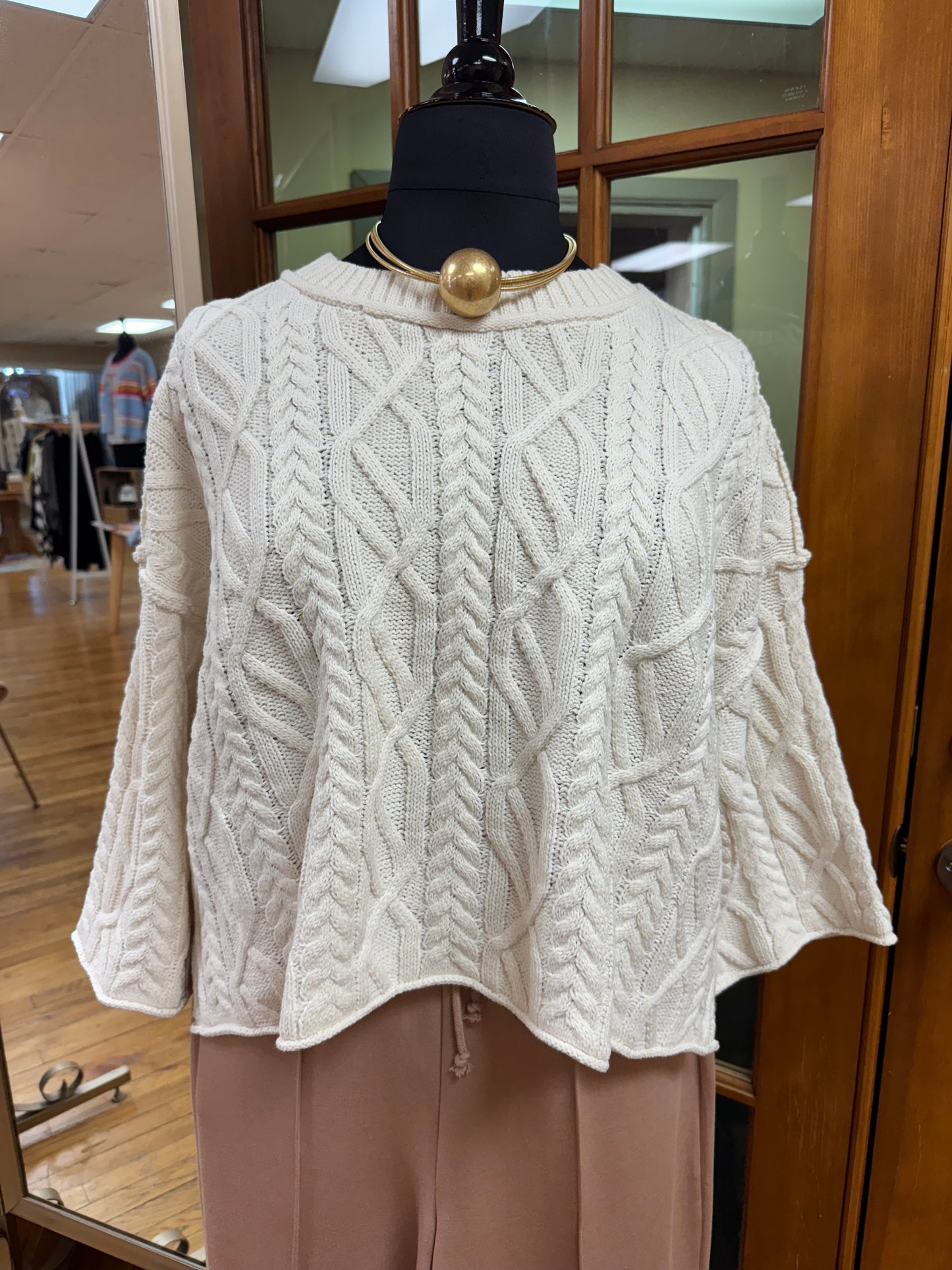 Oversized Cream Sweater
