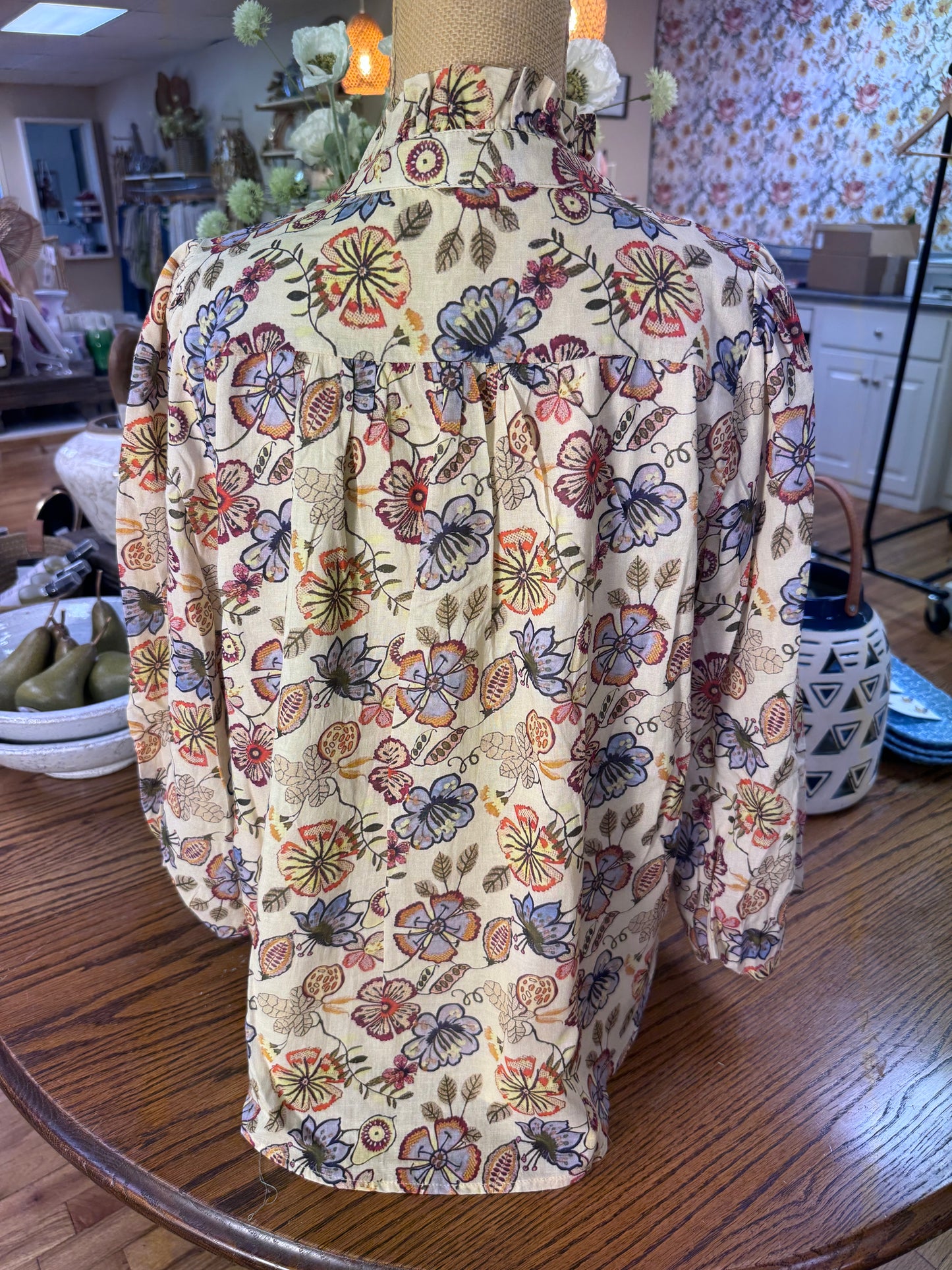 Autumnal Floral Blouse
