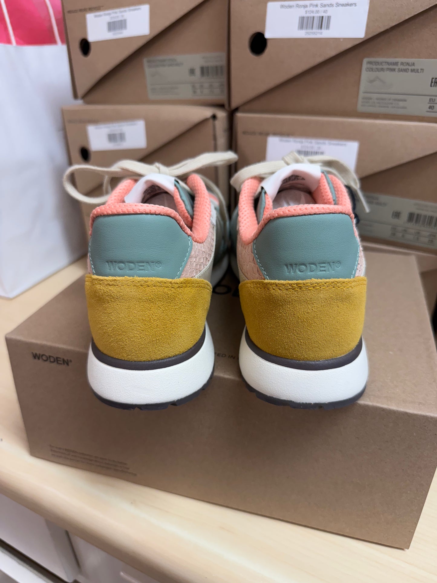 Woden Ronja Pink Sands Sneakers