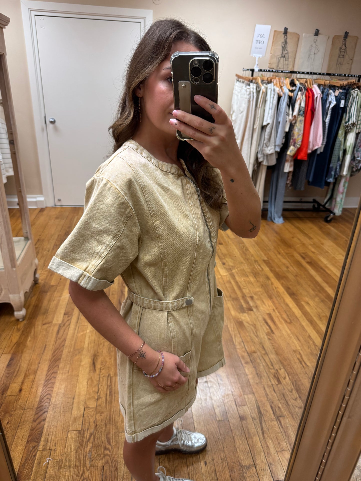 Cotton Camel Romper