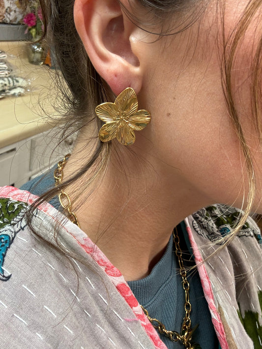 Tropical Flower Earrings