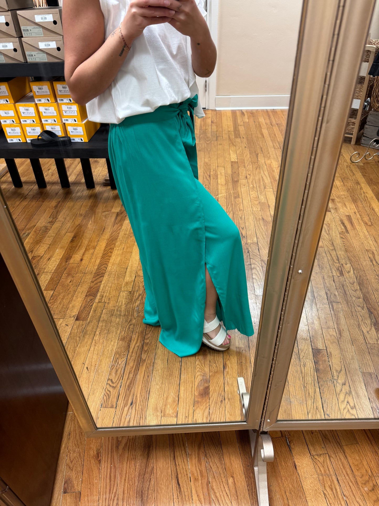 Emerald Wrap Pants