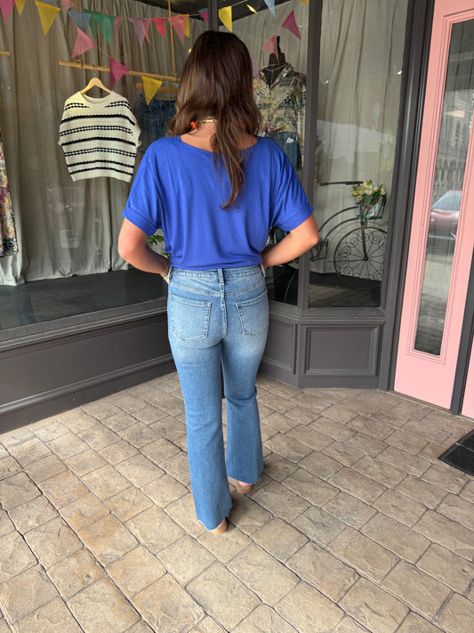 Light Ankle Flare Jeans