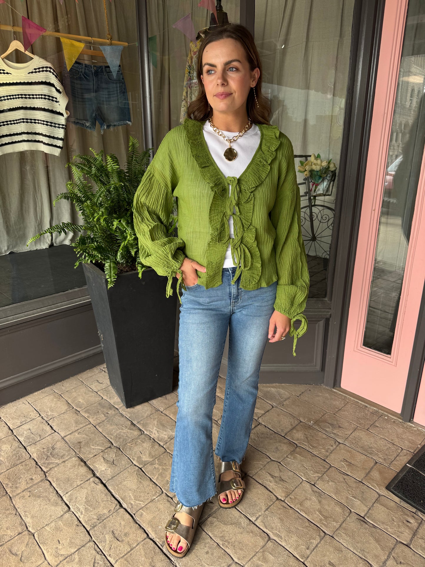 Light Ankle Flare Jeans