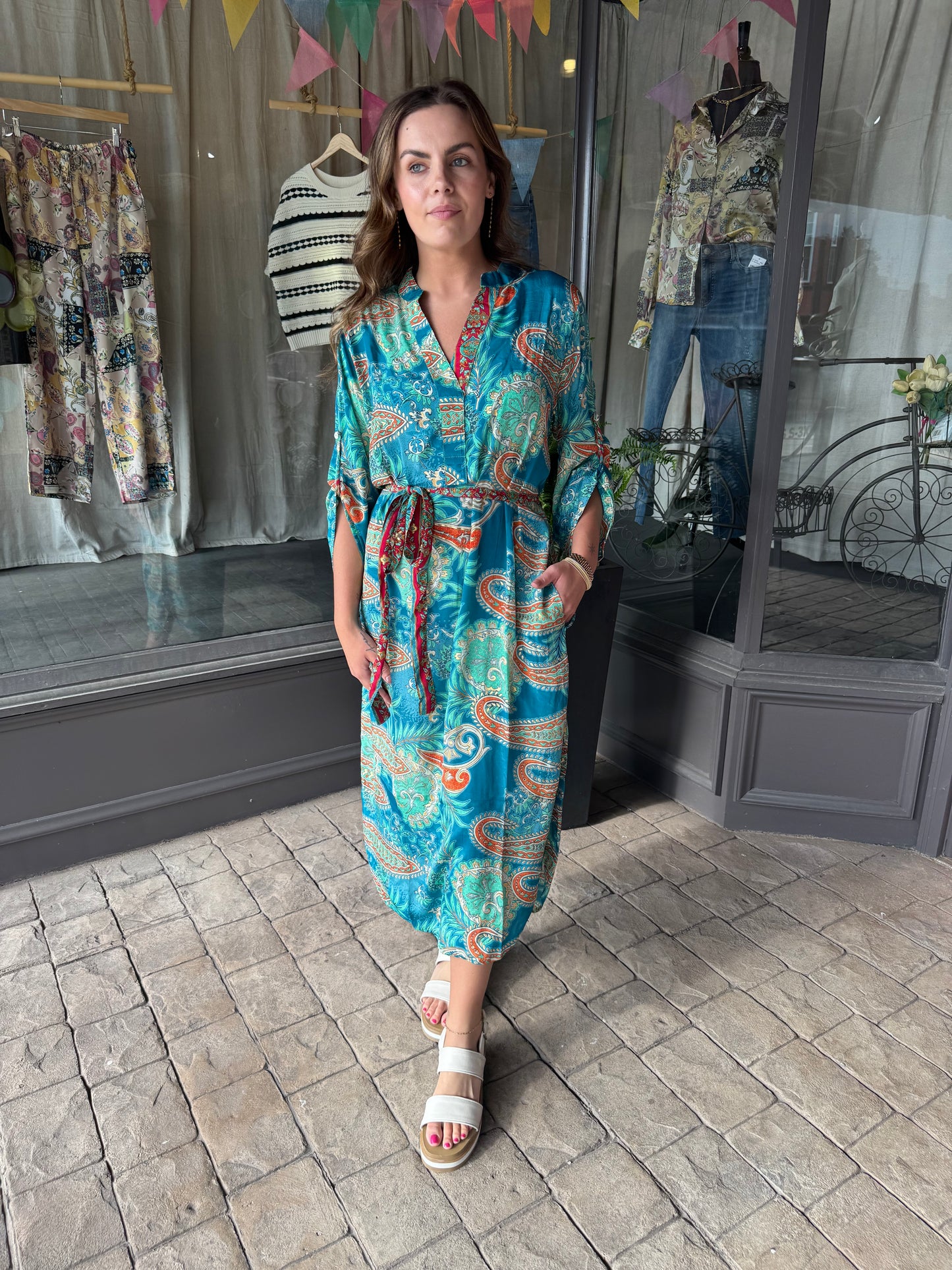 Paisley Silk Dress