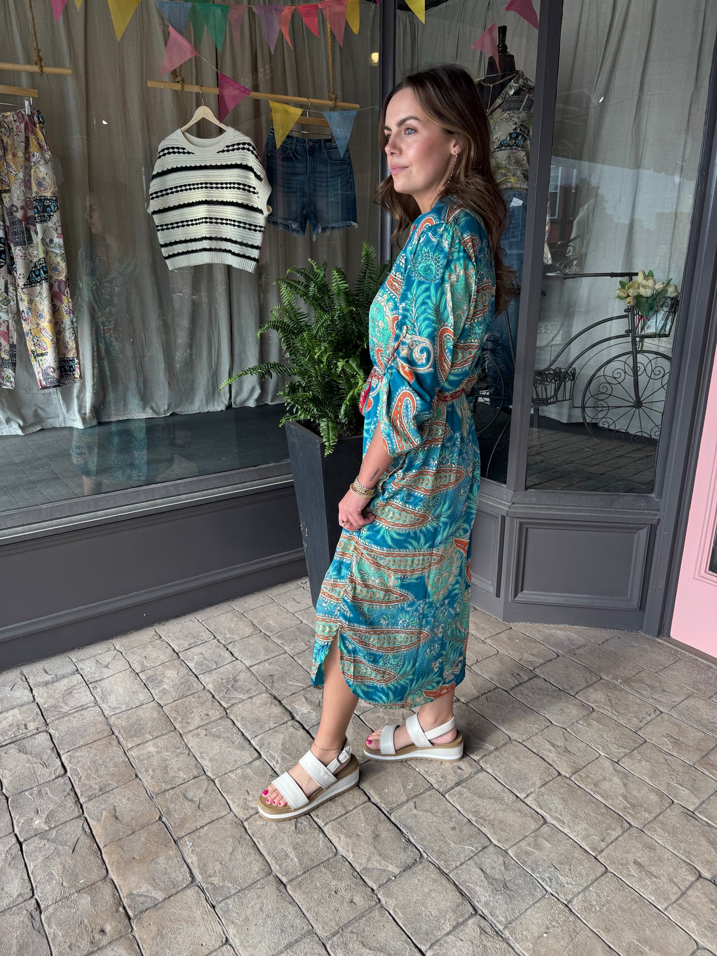 Paisley Silk Dress