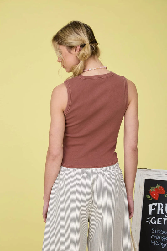Terracotta Knit Tank