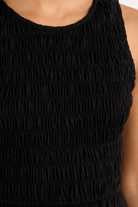 Black Smocked Dress