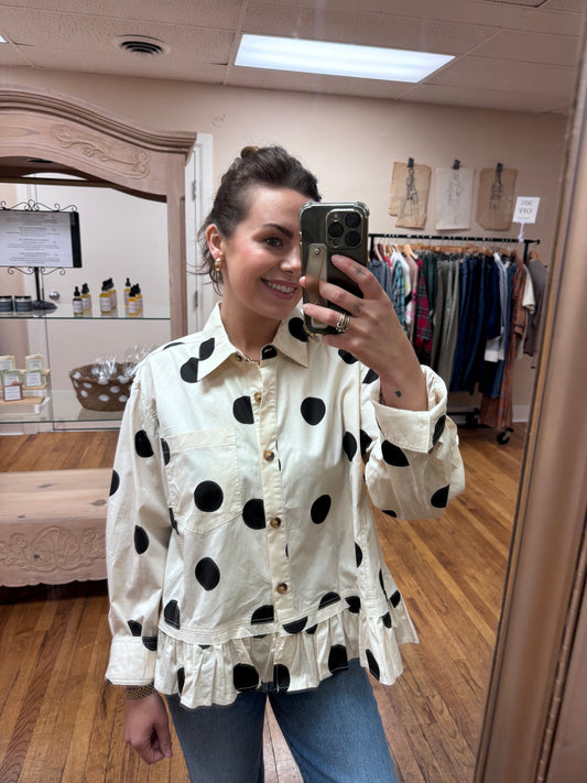 Playful Polka Dot Top
