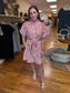 Berry Striped Dress
