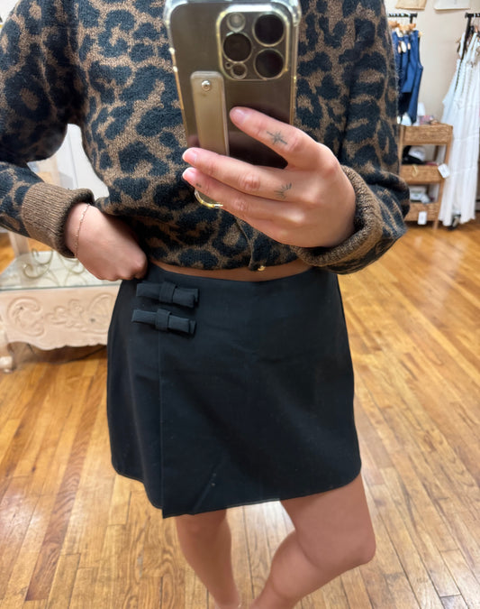 Black Mini Skort