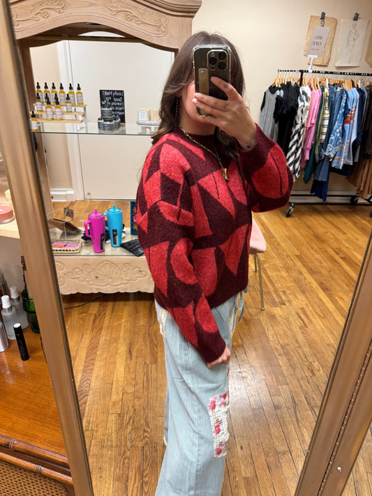 Burgundy Love Pullover