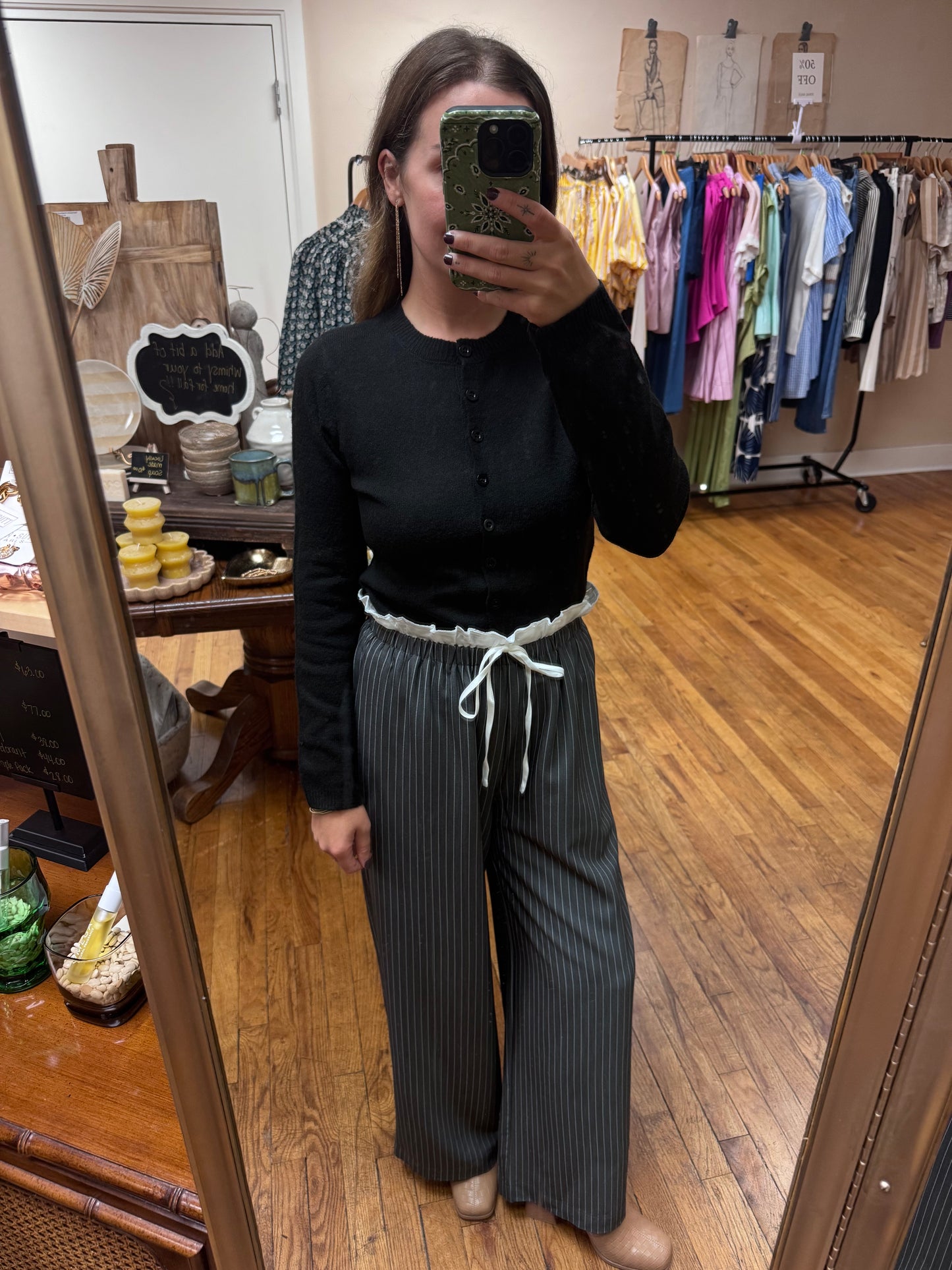 Buttoned Black Cardigan