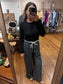 Buttoned Black Cardigan