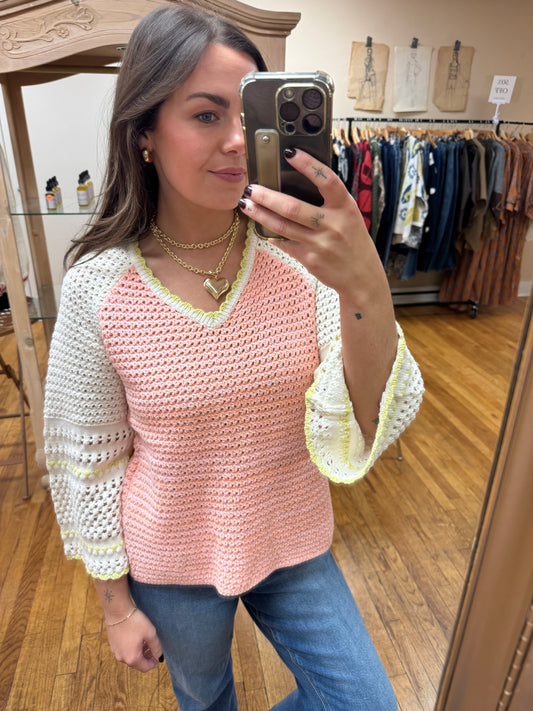 Penny Peach Sweater