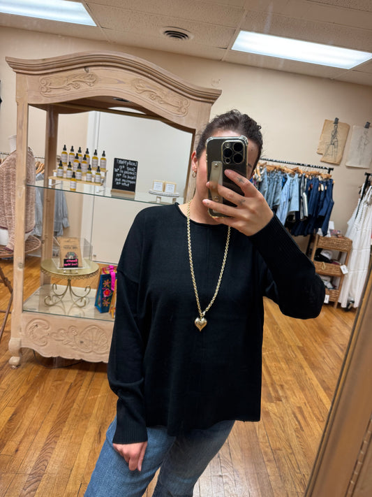 Black Crewneck Sweater