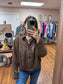 Chocolate Bubble Hem Jacket