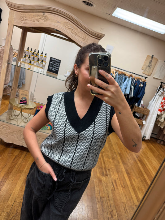 Iggy Chevron Sweater Vest
