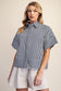 Navy Boxy Blouse