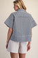 Navy Boxy Blouse