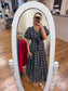 Floral Embroidered Midi Dress