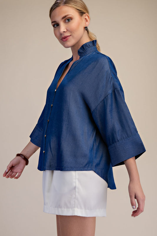 Ina Indigo Top