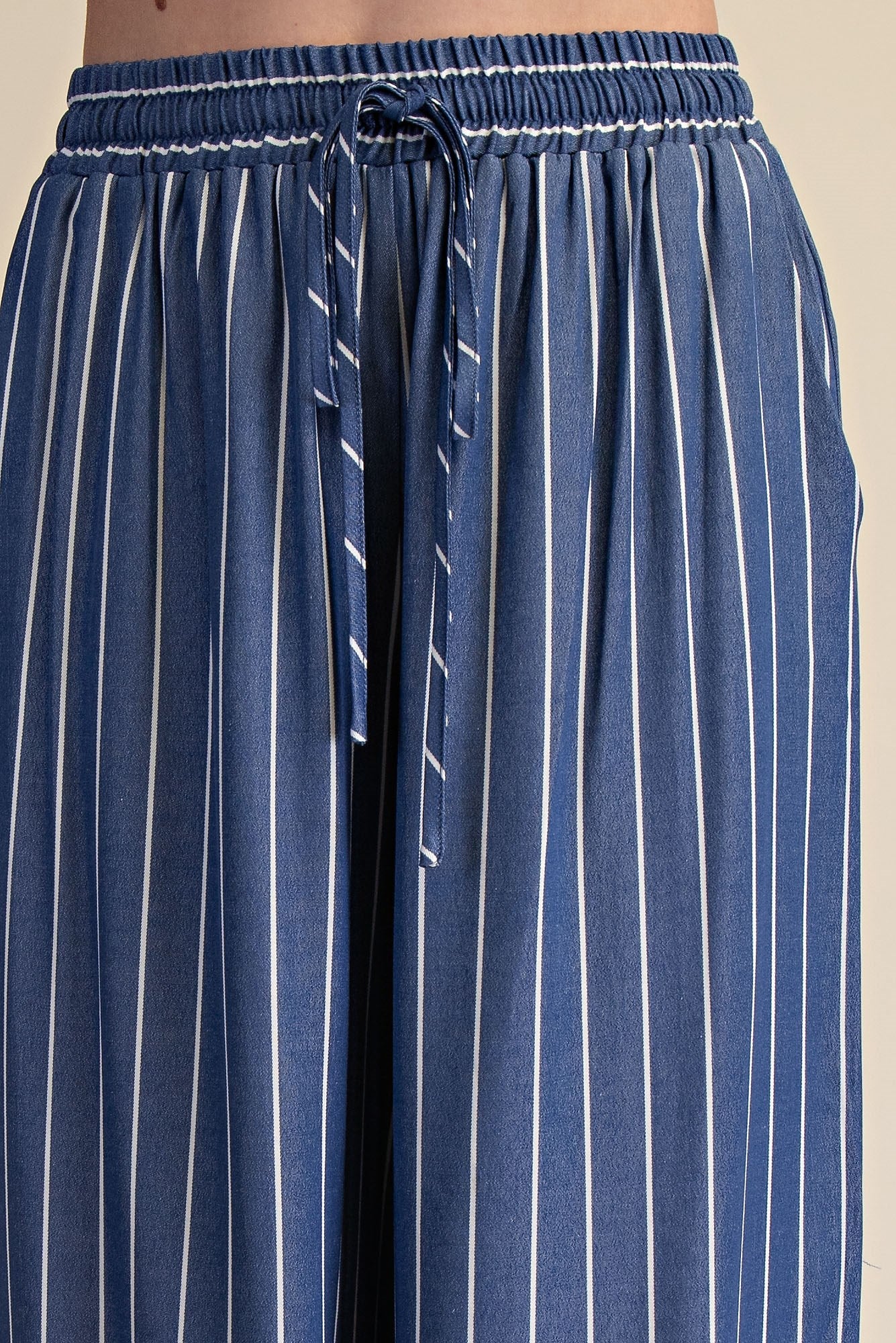 Indigo Striped Pants