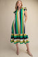 Green Flutter Sleeve Dress