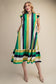 Green Flutter Sleeve Dress