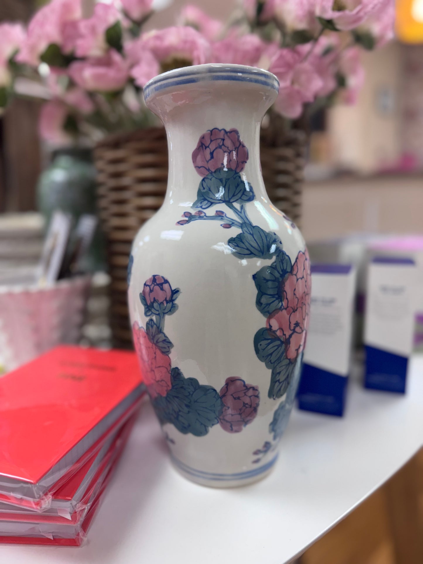 Vintage Floral Urn