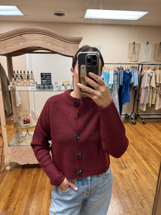 Crimson Cardigan