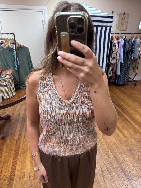 Multicolored Knit Tank