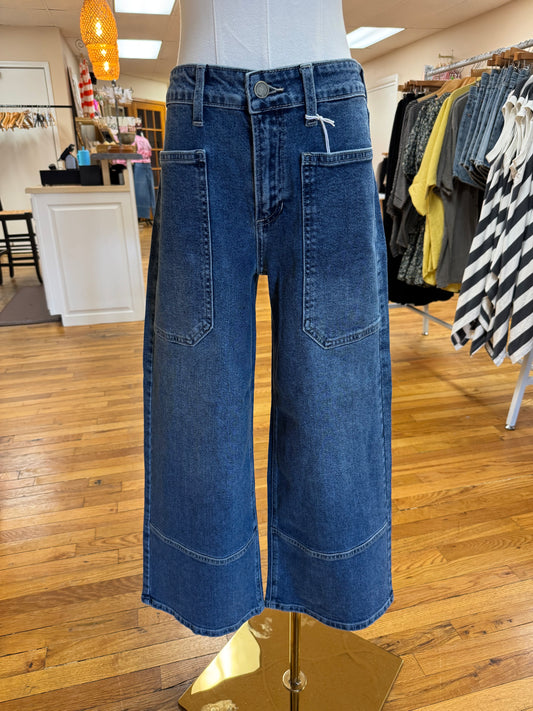 Wide Leg Utility Jeans