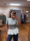 Knit Peplum Top
