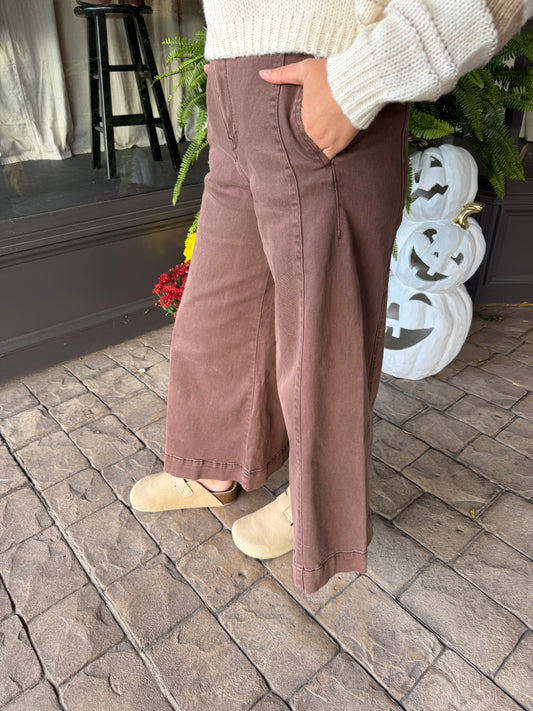 Mahogany Wide Leg Pants