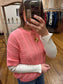 Coral Short Sleeve Sweater
