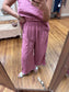 SAGA Berry Linen Pants