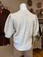 Cream Short Sleeve Pullover