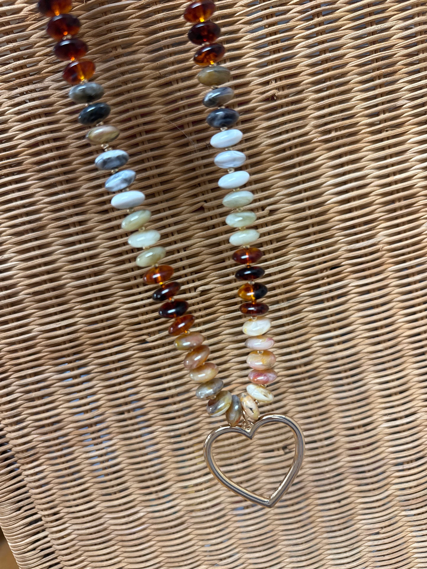 Autumn Heart Necklace