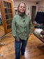 Green Ruffled Blouse