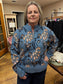 Dusty Blue Jacquard Pullover