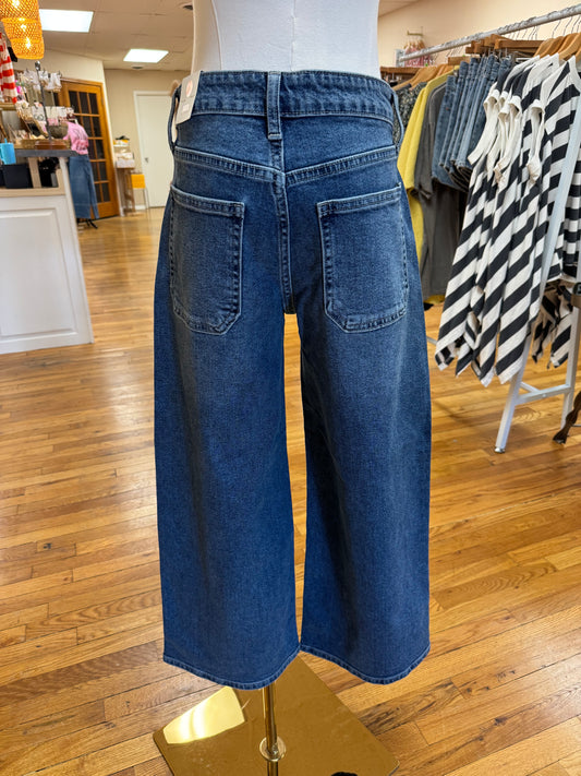 Wide Leg Utility Jeans
